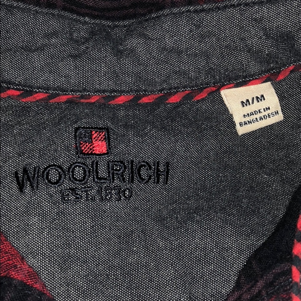 MENS AUTHENTIC WOOLRICH PLAID LONG SLEEVE SHIRT - Picture 2 of 5